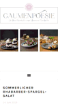 Mobile Screenshot of gaumenpoesie.com