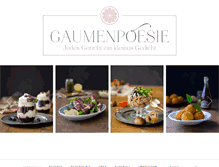 Tablet Screenshot of gaumenpoesie.com